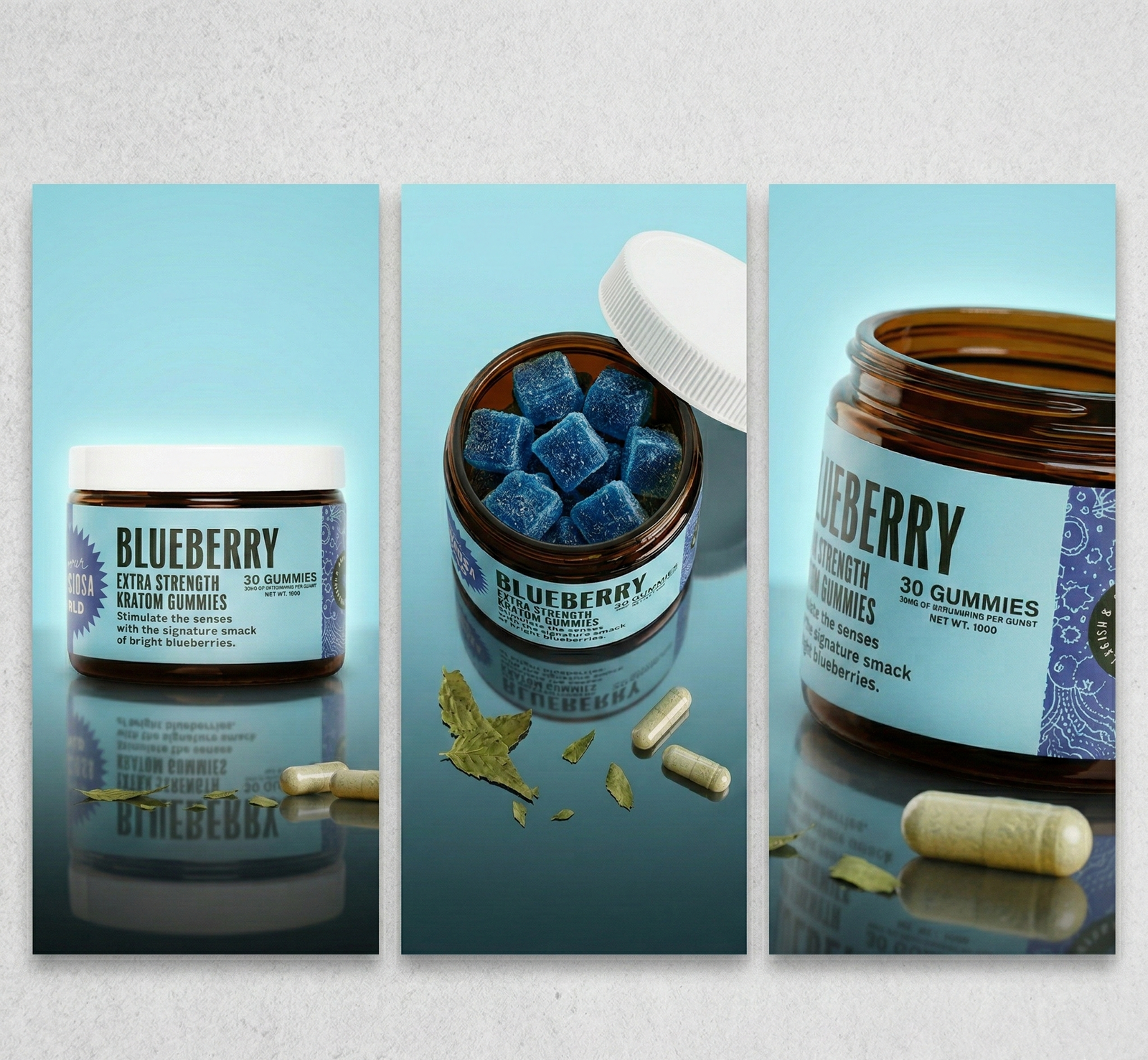 Blueberry Extra Strength Kratom Gummies - Image 2