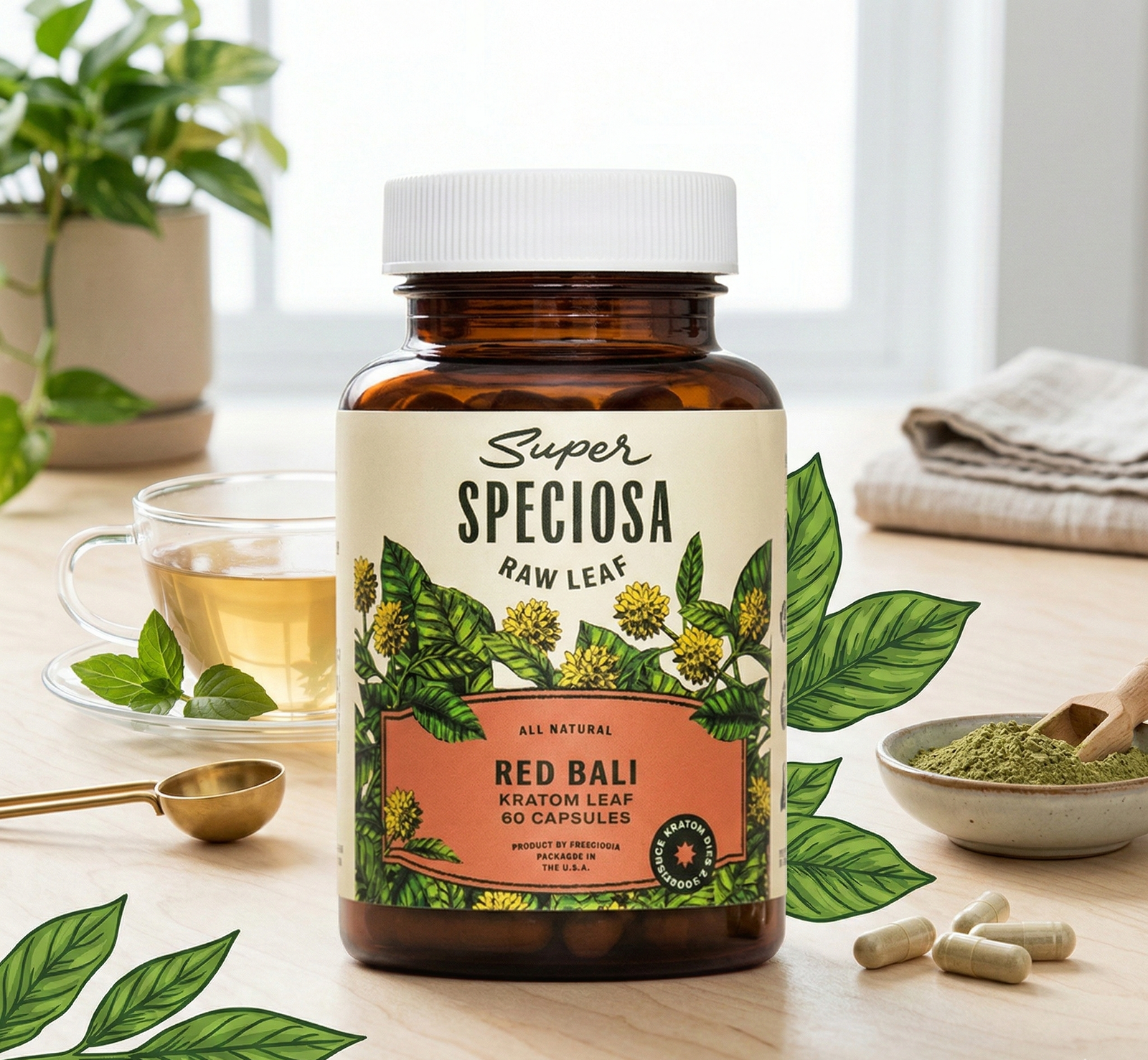 Red Bali Kratom Capsules - Image 3