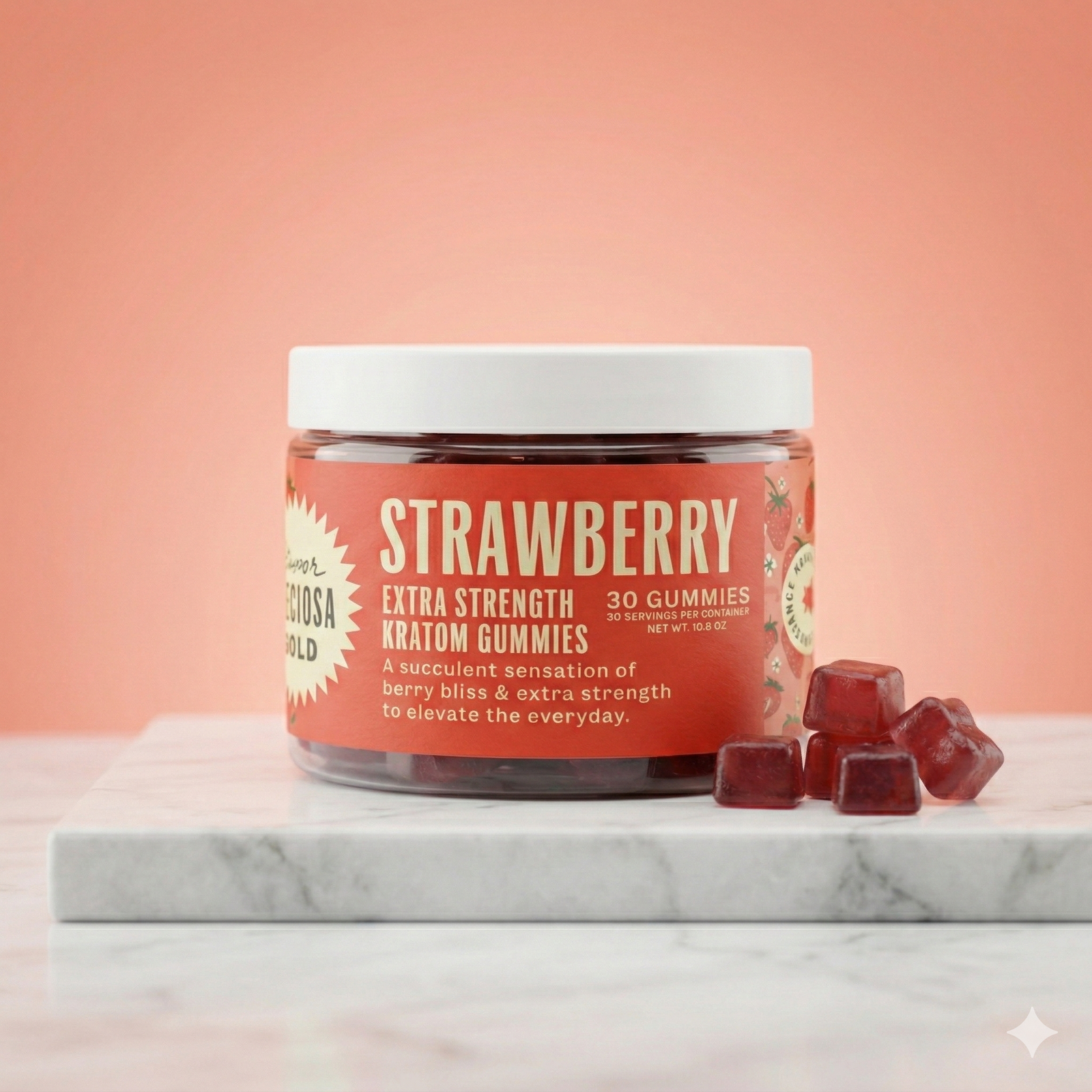 Strawberry Extra Strength Kratom Gummies