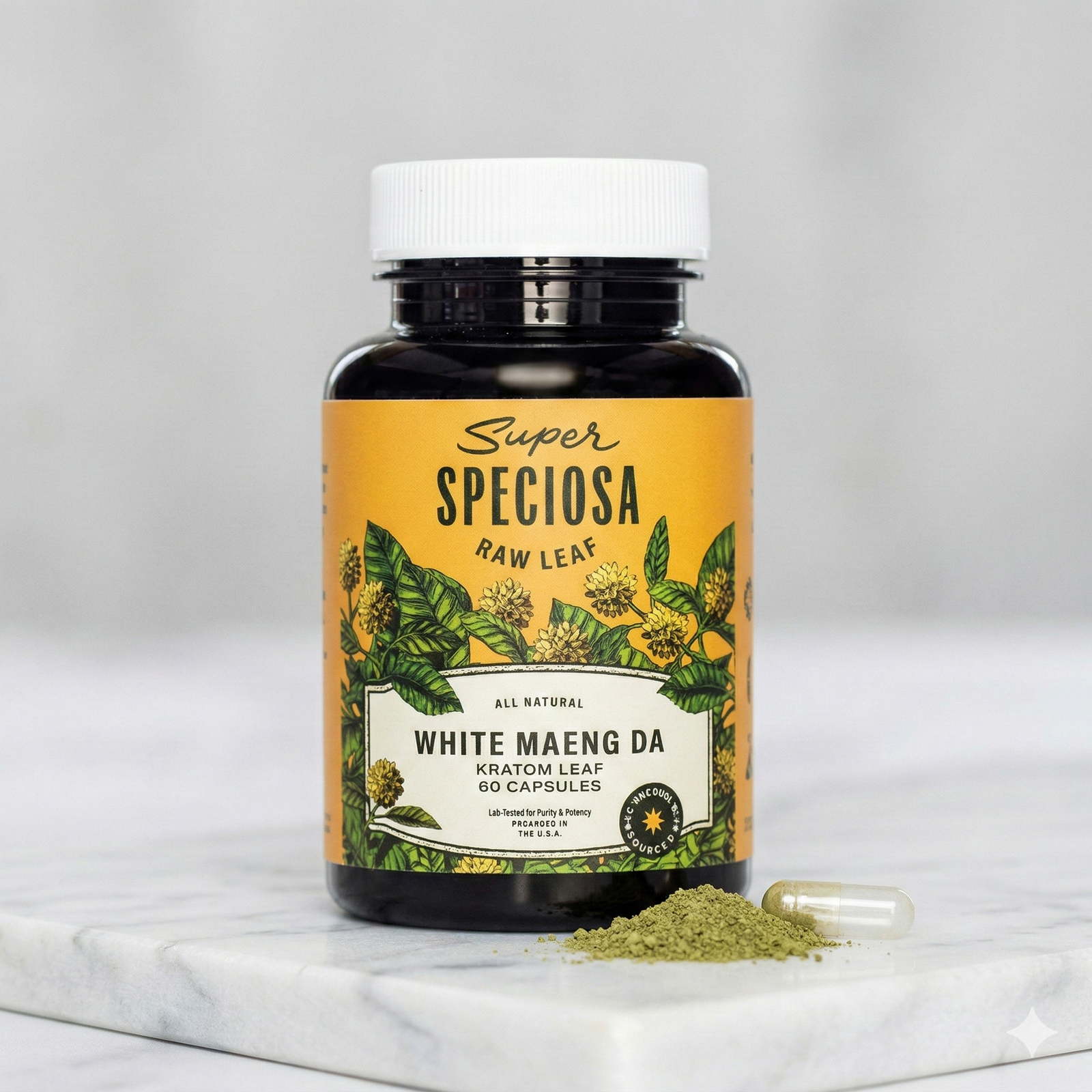 White Maeng Da Kratom Capsules